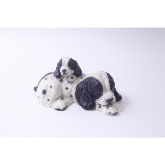 Cocker Spaniel Mother with Baby Puppy, Dogs Ceramic  ~ 241111-DIM M-11-01 - Picture 1 of 3